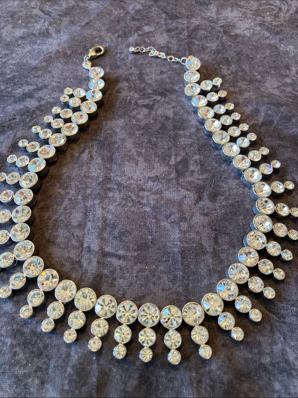 Carolee Sparkling Bezeled Crystal Necklace